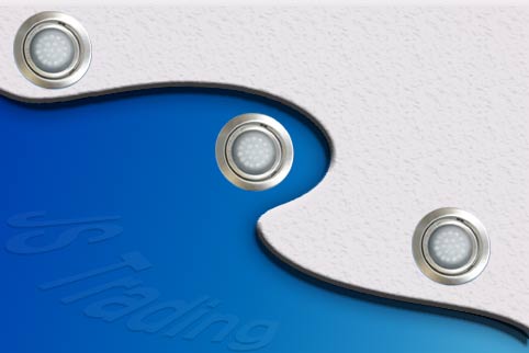 Design Einbau Leuchte 21 LED 12V Gelb