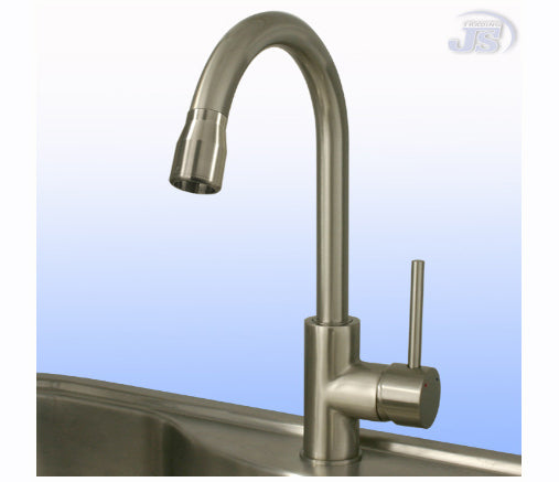 Armatur m ili-D Wasserhahnaufsatz Eko Regen Brause Edelstahl gebürstet