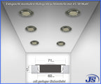 Design Einbau Leuchte Einbaustrahler 24 LED SMD  Ringe Deko NEU