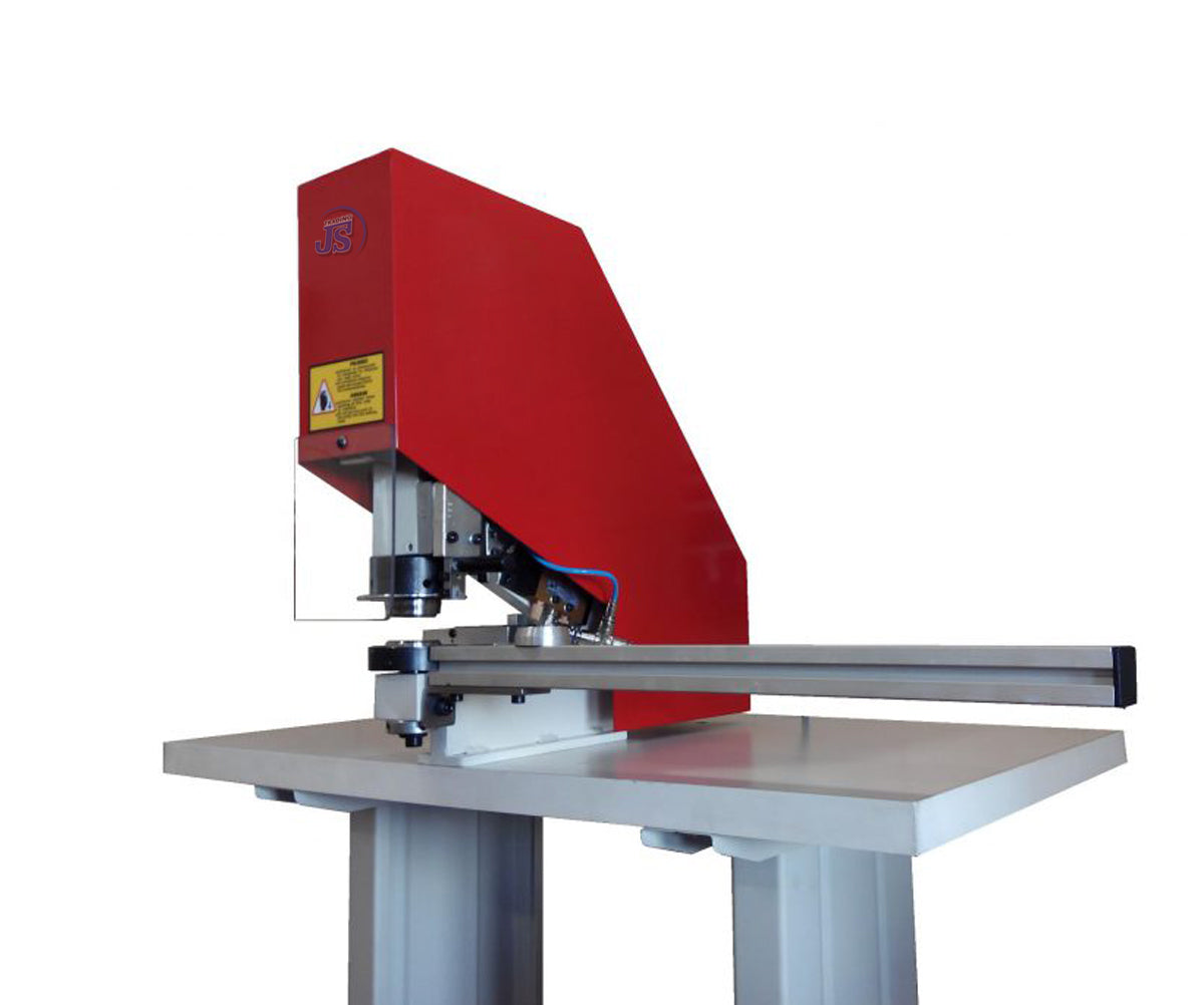 Pneumatische Luftdruck Gardinen Ösenpresse mit Fußschalte mit X-Anschlag