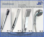Duschstange, Design-Ablage, Brause und Schlauch 2-Wahl