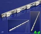 5050 SMD-LED Bar Leisten 30,5cm  Blau/Rot/Weiß 5mm breit