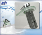 Design-Wasserfall-Armatur einhebelmischer Glas
