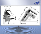 Design-Wasserfall-Armatur einhebelmischer Glas
