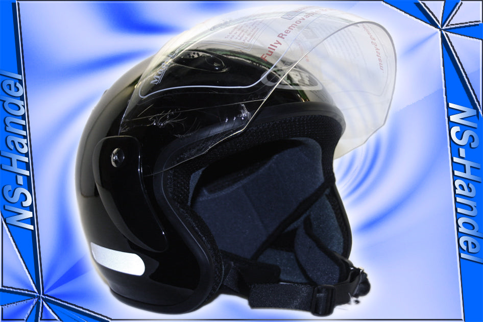 Jethelm Motorradhelm 601BLACK-S-M-L-XL