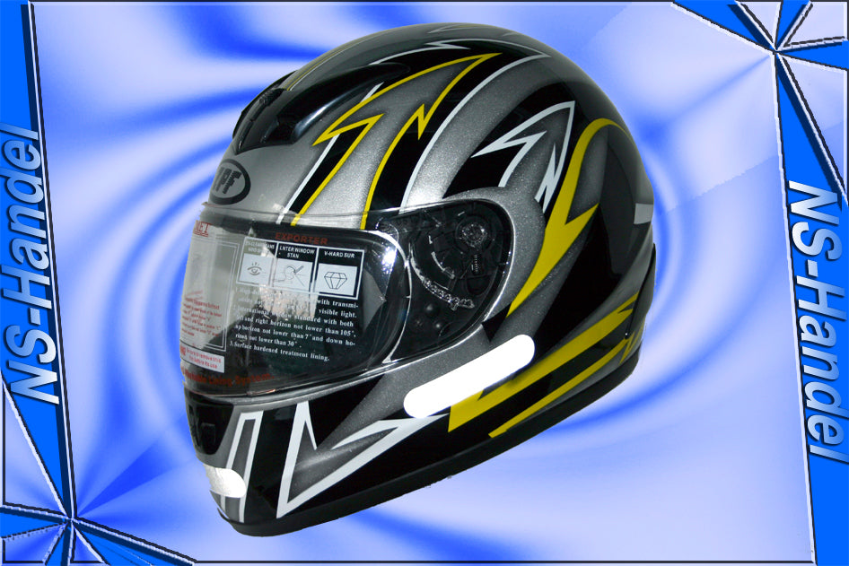 Integralhelm Motorradhelm 8011SILVER-S