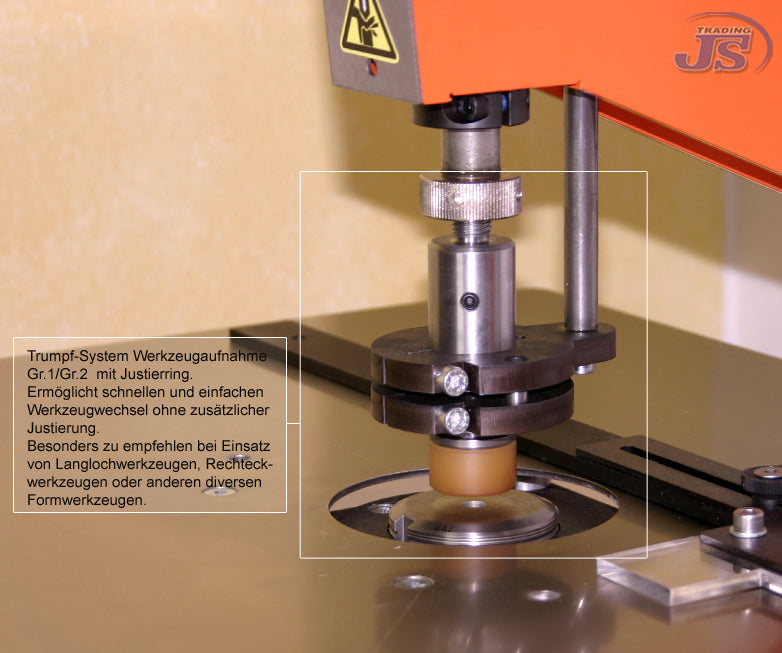 HP-7 Kniehebelpresse als Blechstanze Ausklinker 250mm Ausladung