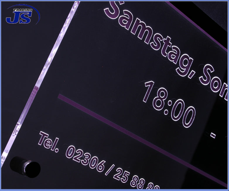 LED Firmen Leuchtwerbung Leuchtreklame Praxisschild gestalten