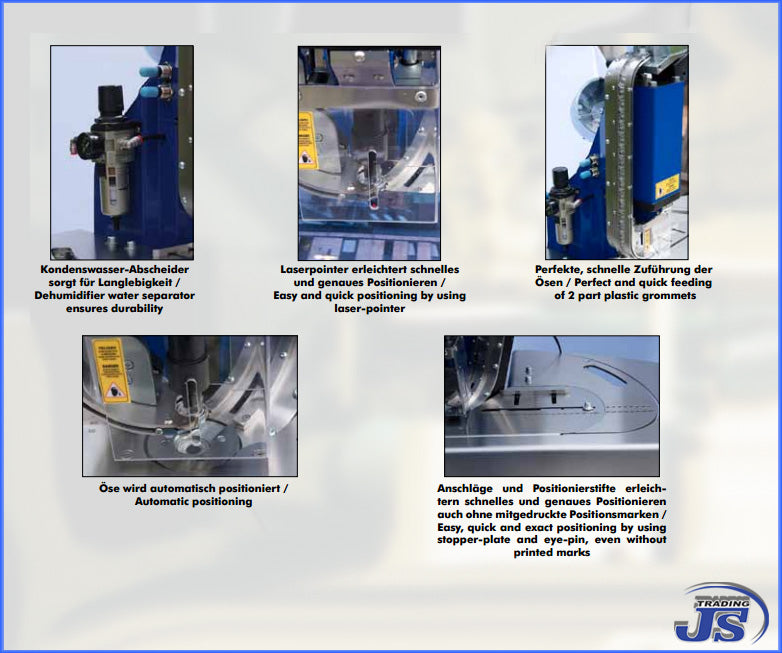 Easy Airpress Premium Mobile 2 S pneumatische Luftdruck Pneumatik Ösenmaschine