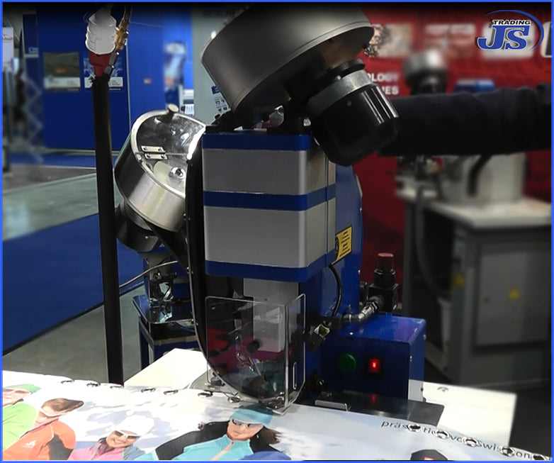 Vollautomat pneumatische Luftdruck Stanz- und Ösenpresse Selbstschneidend