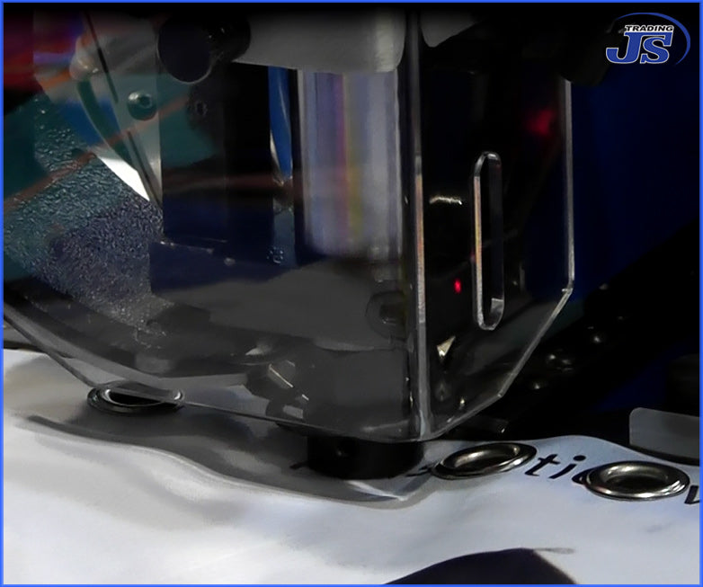 Vollautomat pneumatische Luftdruck Stanz- und Ösenpresse Selbstschneidend