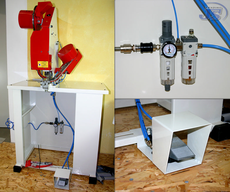 Voll-Automatische pneumatische Luftdruck Ösenmaschine Presse mit Fußpedal