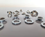100x Automat Ösen rostfrei aus Messing oder Edelstahl Ø10mm Ø12mm Ø16mm