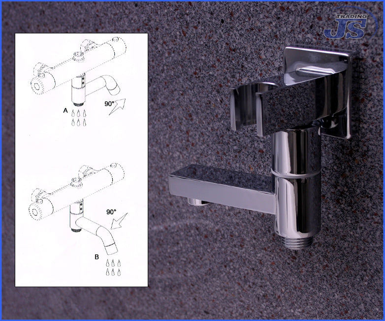 BA-2/BA-3 Badewannen Auslauf Armatur mit Brause Umschalter (Wahlset)