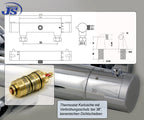 TH-13-AB Dusch Wannenrand Brause Thermostat Armatur S-Anschluss