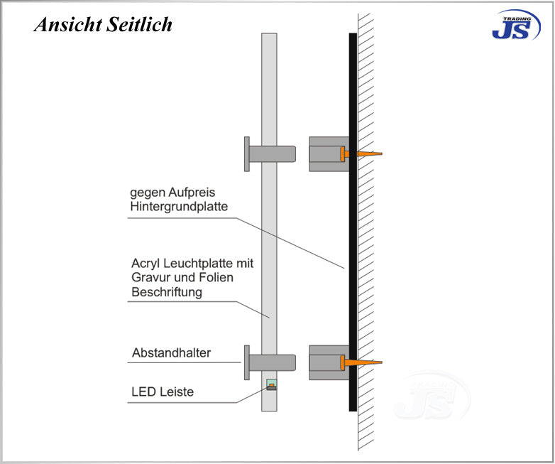 LED Acrylglas Leuchtreklame CASINO Werbeschild Leuchtwerbung