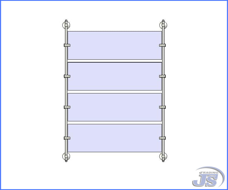 Schildersystem Acrylglas Doppelschild Praxisschider für Papiereinlagen