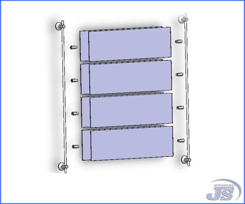 Schildersystem Acrylglas Doppelschild Praxisschider für Papiereinlagen