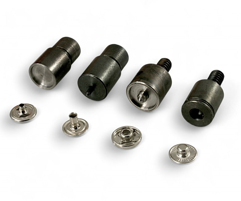 Druckknöpfe Feder Druckknopf Typ Nr-9 aus Messing Silber 11,5 / 12,5 / 15 / 17mm