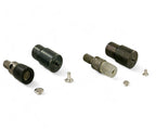 100x Doppelhohlnieten aus Messing Silber Ø10,5mm/Ø13mm