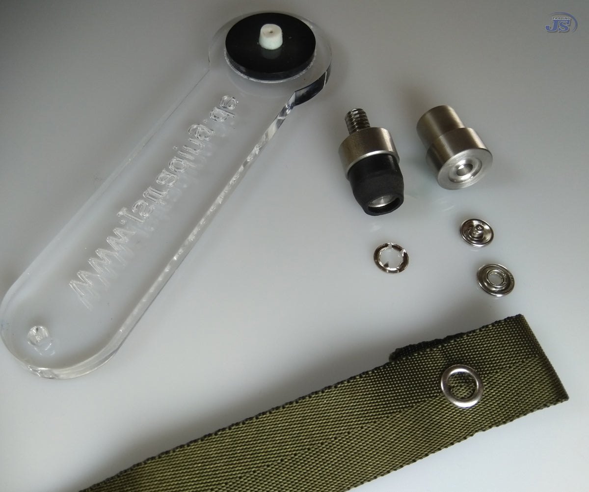 100set Jersey Druckknöpfe 7,5mm 4xTeilig mit Ring Kappe Messing Silber