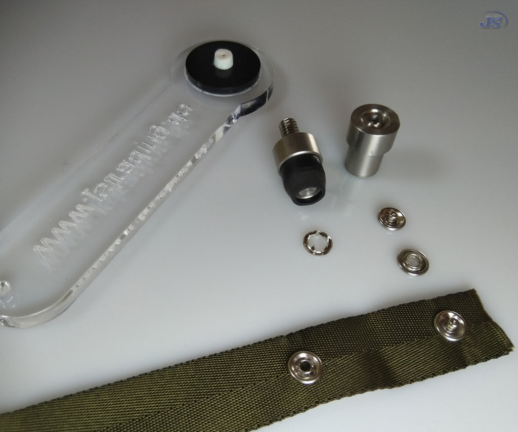 100set Jersey Druckknöpfe 7,5mm 4xTeilig mit Kappe Messing Silber