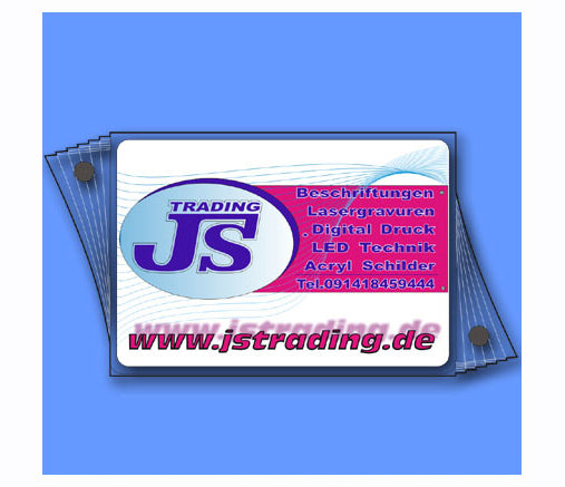 Doppelglas Acryl Schild Praxisschilder zum gestalten