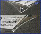 Doppelglas Acryl Schild Praxisschilder zum gestalten