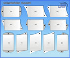 Doppelglas Acryl Schild Praxisschilder zum gestalten