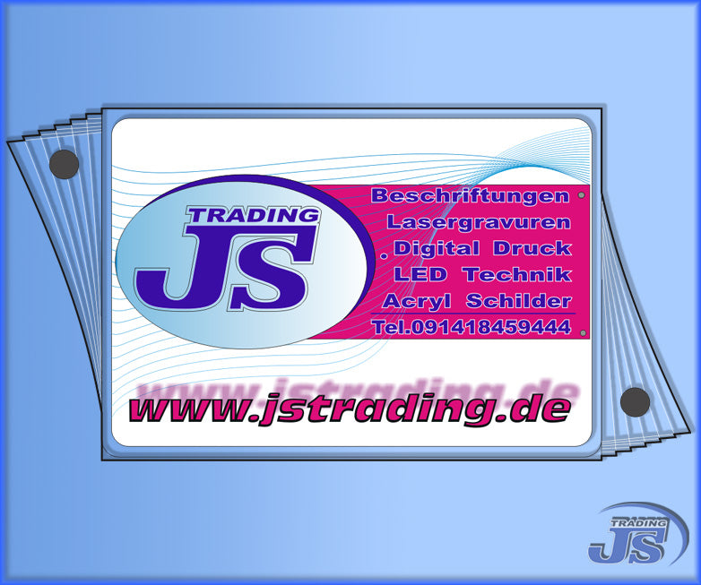 Doppelglas Acryl Schild Praxisschilder zum gestalten