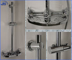 Dusch Brausestange SET Brausegarnitur Ablage Handbrause Brauseschlauch