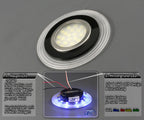 Design Einbau Leuchte Einbaustrahler 24 LED SMD  Ringe Deko NEU