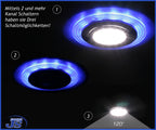 Design Einbau Leuchte Einbaustrahler 24 LED SMD  Ringe Deko NEU