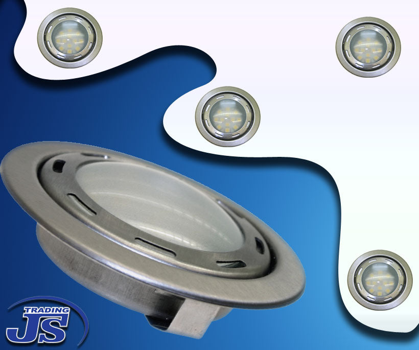 Design Einbau Leuchte 12 Led SMD 12V Weiss