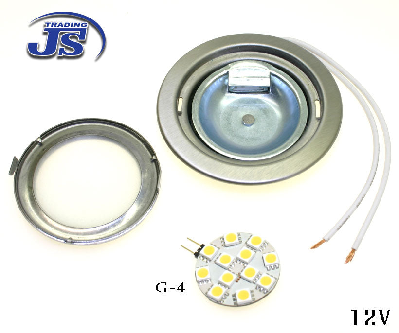 Design Einbau Leuchte 12 Led SMD 12V Weiss