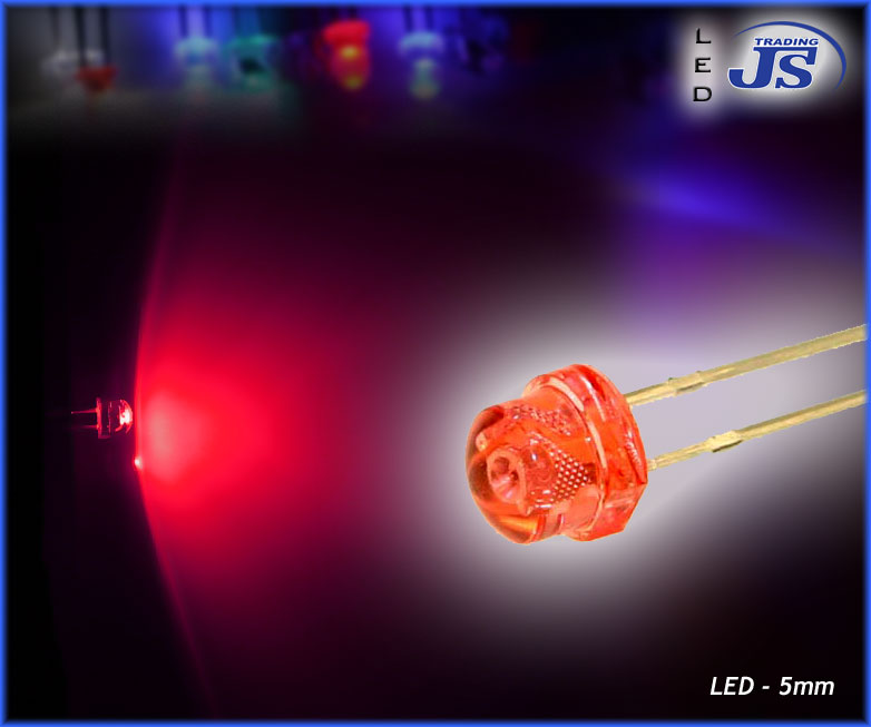 10er Pack einzel LEDs 5mm rot Leuchtdiode Diode