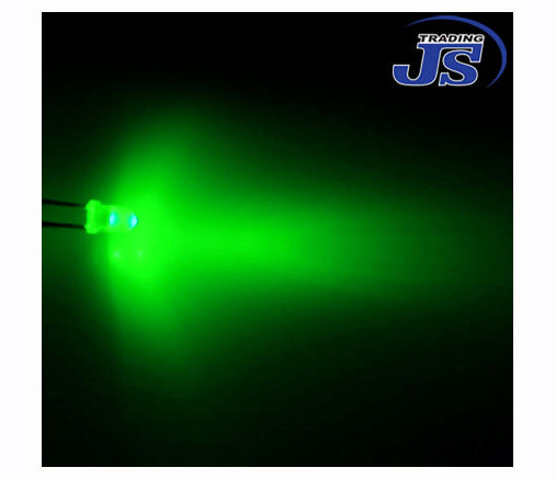 10er Pack einzel LEDs 3mm gruen Leuchtdiode Diode