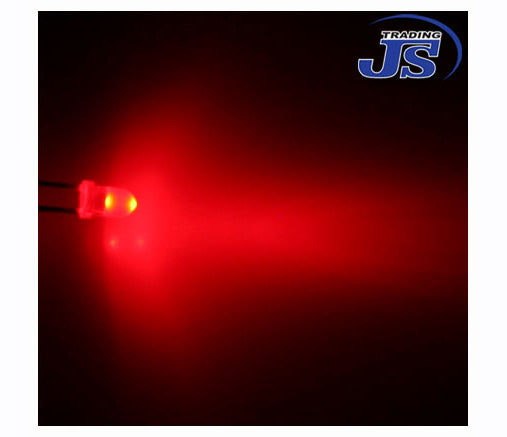 10er Pack einzel LEDs 3mm rot Leuchtdiode Diode