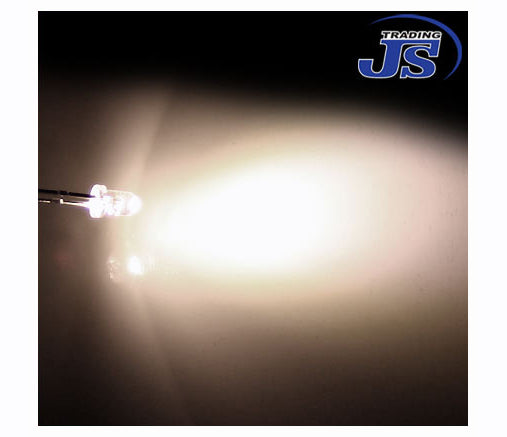 10er Pack einzel LEDs 3mm weiss Leuchtdiode Diode