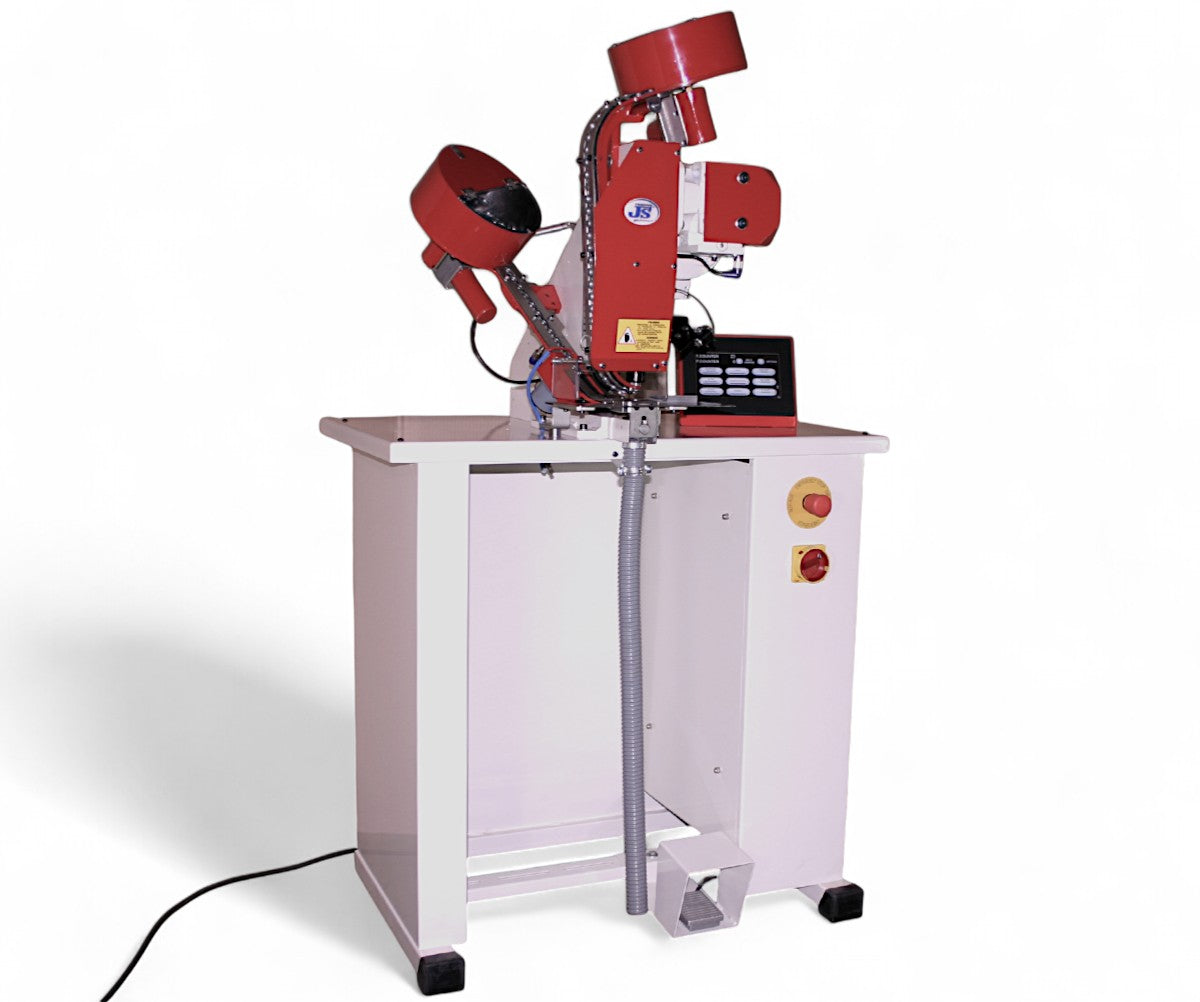 Vollautomatische Ösenpresse elektrisch mit Fußbetätigung und Touchscreen