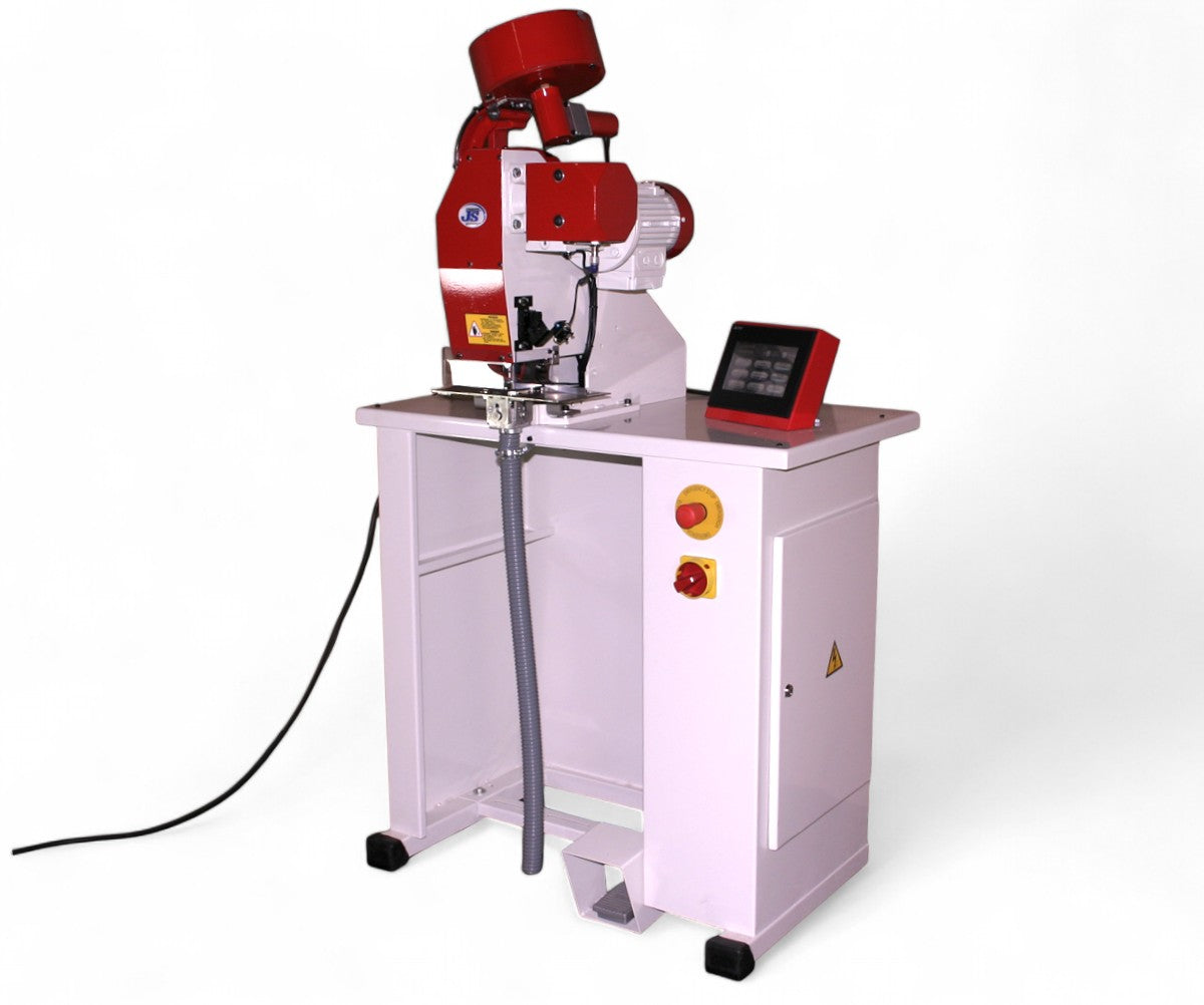 Vollautomatische Ösenpresse elektrisch mit Fußbetätigung und Touchscreen