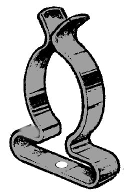 50x Federstahlklammern, Aufsteckhalter Schlauchklemmen, Kabelhalter