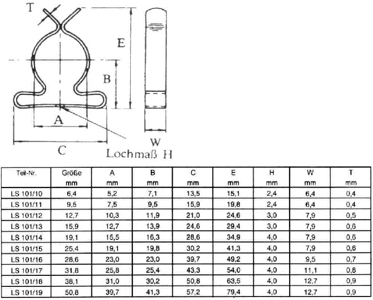 50x Federstahlklammern, Aufsteckhalter Schlauchklemmen, Kabelhalter