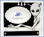 Fotorahmen Lasergravur Alienmotiv LED