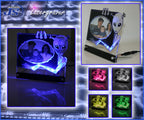 Fotorahmen Lasergravur Alienmotiv LED