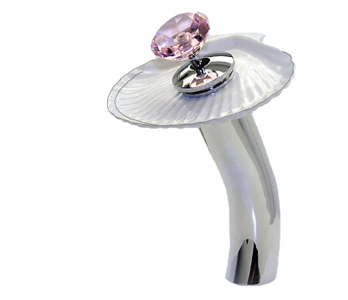 Porzellan Muschel Wasserfall Armatur für  WASCHSCHALE WASCHBECKEN