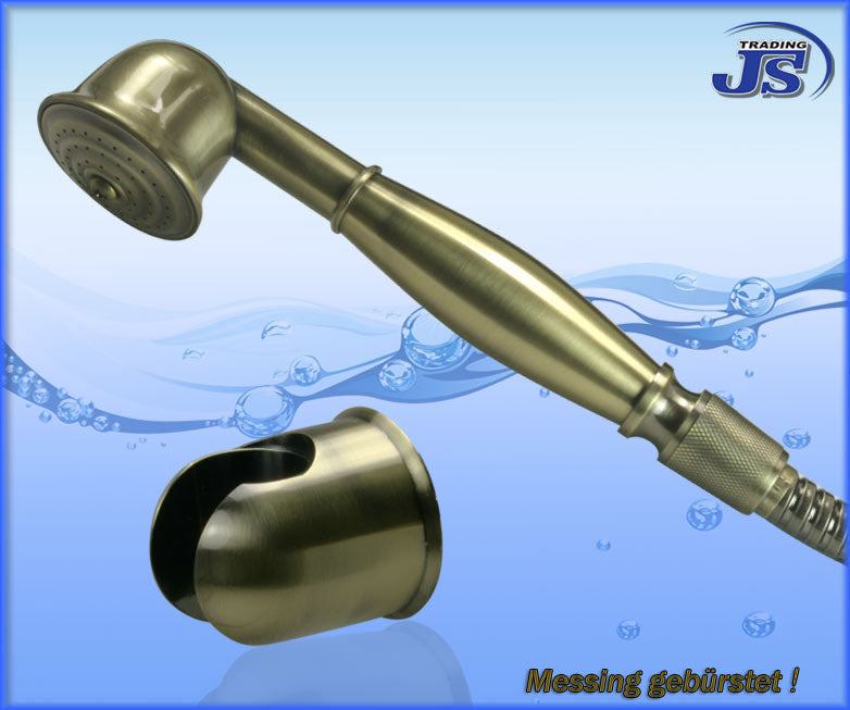 Metall Brauseschlauch Messing/bronze gebürstet.