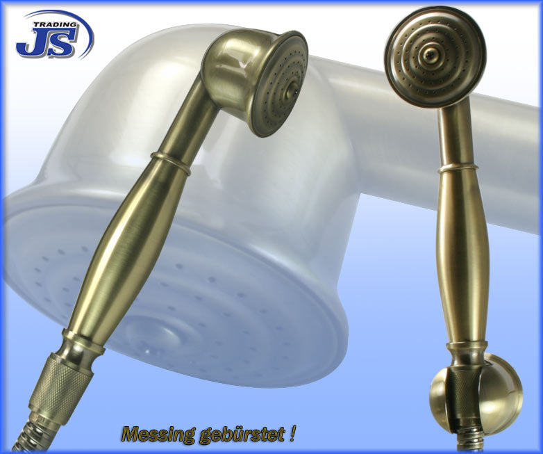 Metall Brauseschlauch Messing/bronze gebürstet.