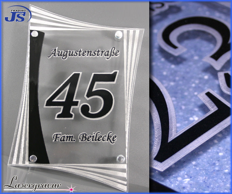 LED Türschild Leuchtschild Acrylglas Schild Hausschild