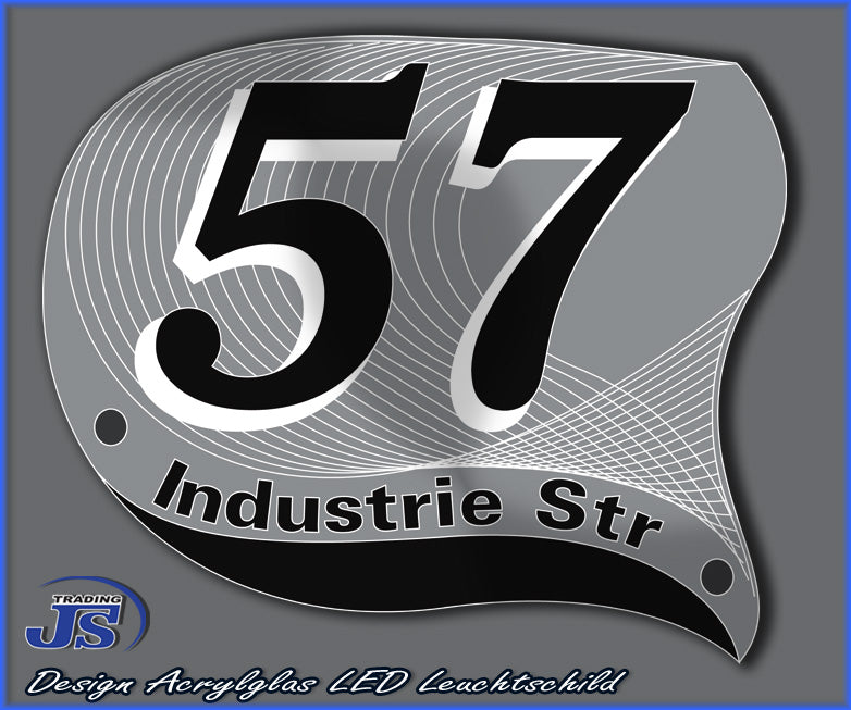 Hausnummernschild LED leuchtschild Acryl Türschild